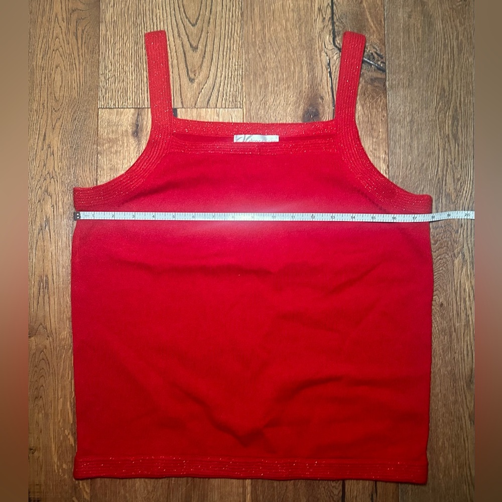 Red Sparkle Tank Top